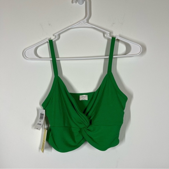 NWT Aritzia Wilfred Bay Ribbed Twist Front Tank Size Small - Picture 2 of 7